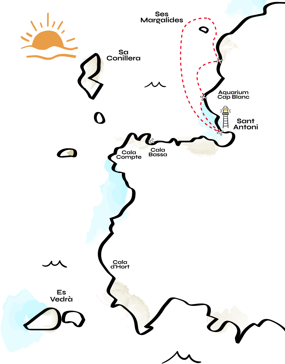 Mapa Cala Salada
